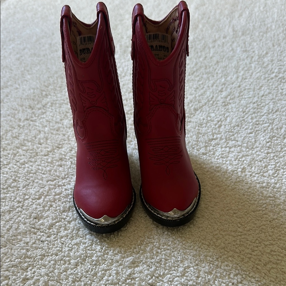 Durango Kids' Cherry Red Western Boots never been worn!